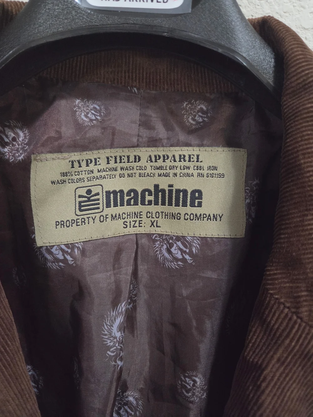 Machine Brown Corduroy Sport Coat